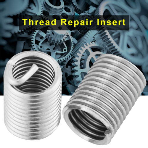 50Pcs Thread Repair M6 x 1.0 x 2.5 D Length Insert Kit Supplies For Helicoil Set