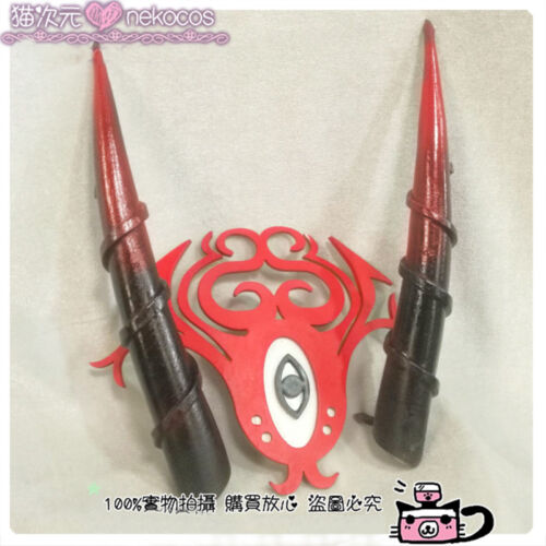 Fate Grand Order FGO Shuten Ibaraki Douji Cosplay Prop Horn Headwear Hair Clip 