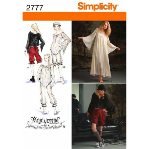 Simplicity Sewing Pattern Disfraces de misses 2777