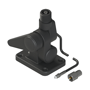 P6151B Pacific Aerials VHF Heavy Duty Black Fold Down Mount w//16/" Cable Fa...