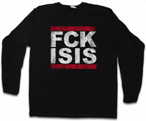 BordeI Isis manches longues T-shirt FCK RUN DMC par Islam anti terroristes style Stop IS