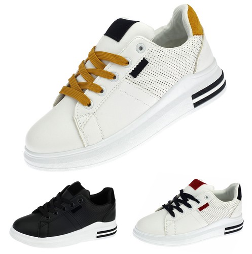 Damen Sneaker Freizeitschuhe Turnschuhe Schnürschuhe Plateau Schuhe Low Neu 1913