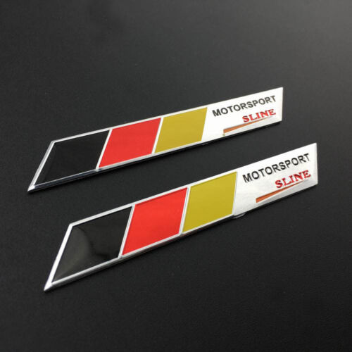 2pcs Germany Flag Motorsport Car Auto Side Trunk Emblem Badge Decal Sticker