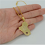 Iraq Map Middle East Muslim Allah Name18K Gold Plated Necklace Chain Pendant