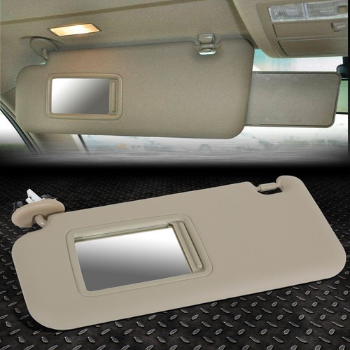 FOR 06-12 TOYOTA RAV4 LEFT DRIVER SIDE SUN VISOR SUNSHADE W//O VANITY LIGHT BEIGE