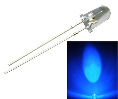 Widerstände neueste Fertigung 100 St 5mm LED BLAU 12000 mcd ULTRAHELL
