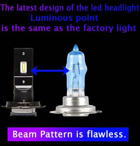 Load Resistor Decoder H7 2500W CREE LED Car Headlight Canbus Bulbs Beam 6000K