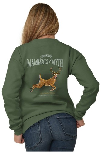 Speckled Tail Deer Hunting Gift Outdoor Sporting Gun Gym Crewneck Sweatshirt