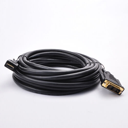28AWG HDMI Male to DVI-D Single Link Male Cable w//Gold Connectors 3Ft 25Ft