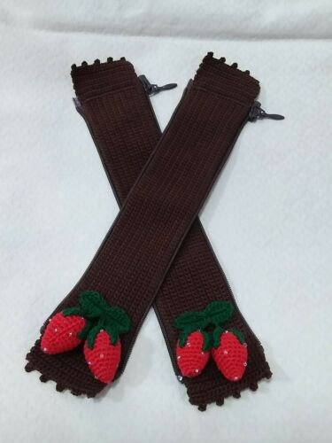 Handle Cover Crochet Handmade for LV SPEEDY 25 3035 ALMA GORGEOUS  Dark Brown 