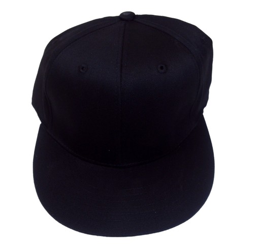 Lot of 24 for $2.00 each. Flat Bill Cap Black S//M