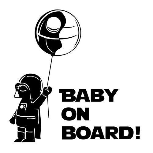 1//2Pcs Baby On Board funny Car Laptop Decal Vinyl Sticker car window