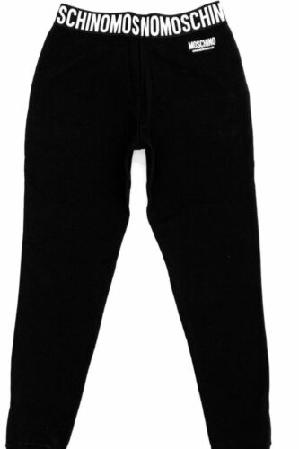Leggins Moschino Underwear elastico con logo nero donna E20MO28