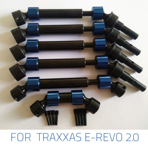 HR Steel CVD Driveshafts Axles Set For 1//10 Traxxas E-Revo 2.0 Hot Racing