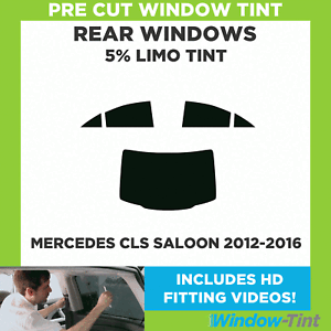 Mercedes CLS 4-door Saloon 2012-2016 5/% Limo Rear Pre Cut Window Tint