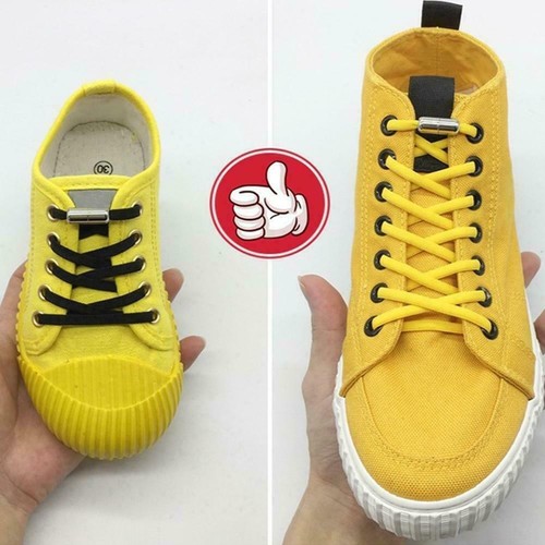 Elastic Silicone No Tie /'Lazy/' Shoe Laces Shoelaces Adult/&Kids Shoes New