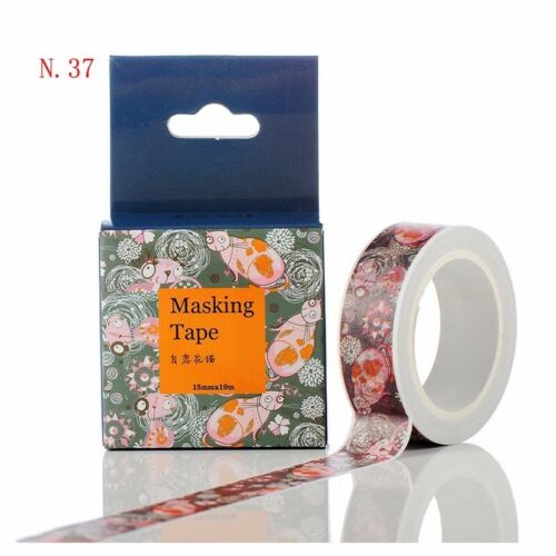 10m Roll DIY Cartoon Washi Tape Sticker Decor Paper Masking Self Adhesive Crafts
