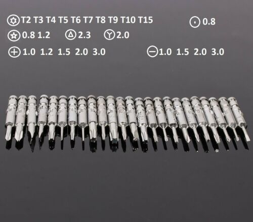 25in1 Mini réparation tournevis Set magnétique Craftsman Torx Tool Kit Set Fix