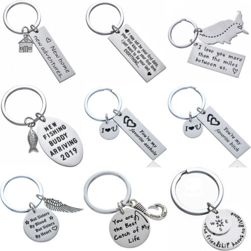Key Rings Couple Lover Keychain Gift Keyring Valentines Day Boyfriend Girlfriend 