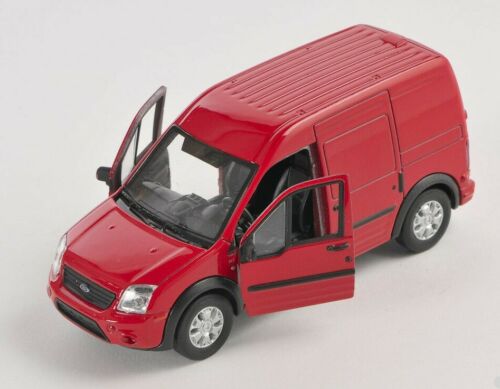 BLITZ VERSAND Ford Transit Connect Transporter rot red Welly Modell 1:34 NEU OVP