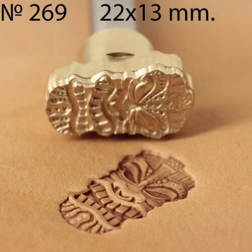 Leather crafting stamp tool crafts brass Demon mask stamps #269 