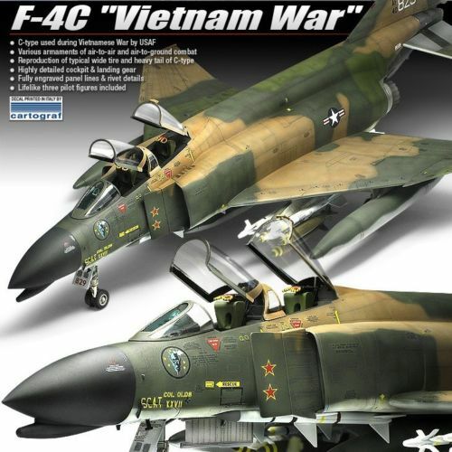 Academy 12294 F-4C Vietnam War Air Craft Combat Plane 1//48 Assembly Kit