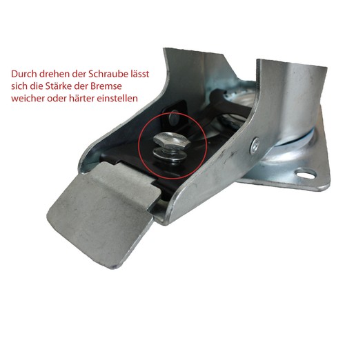 Set 2B+2LDS 100 mm Transportgeräterollen Transportrollen Lenkrolle Vollgummi A1