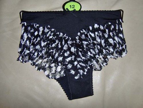 ORANGE BLACK LADIES BEAUTIFUL M/&S LACE TRIM SHORTS BLUE SIZES 10-12