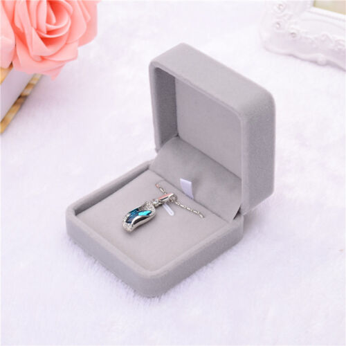 Velvet Engagement Wedding Earring Ring Pendant Bracelet Jewelry Display Box LI0