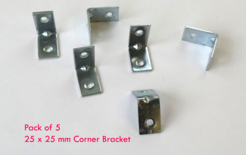 SMALL-LARGE Zinc Corner Brace Bracket Woodwork Pelmet Repair L Shape Joint Fix