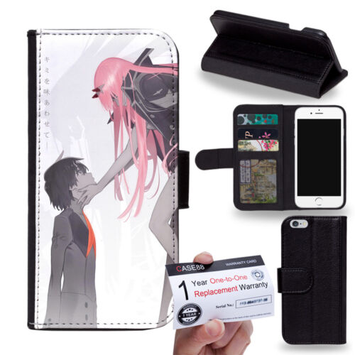 PIN-1 Anime Darling en el teléfono franxx Billetera Abatible Estuche Cubierta Para Huawei 