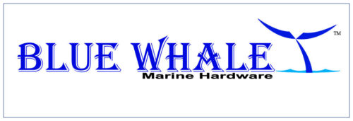 2PCS BLUE WHALE Round White Nylon Marine Boat Hatch Flush Pull Slam Latches USA