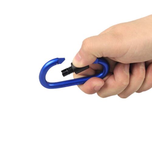 1PC Ring Mountaineering Carabiner With Alloy Lock Outdoor Safety Buckle Climbing 