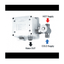 Infrared Sensor Activated Bathroom Modern Basin Monobloc Mixer Tap Chrome *I