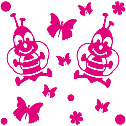 26 Pieces Set Tattoo Sticker Butterflies Bees Flowers Blümchen Decor Film 