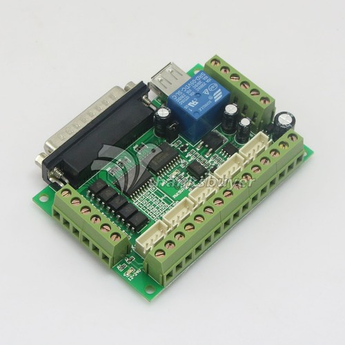 Upgraded 5 Axis CNC Breakout Interface Board For Stepper Driver Controller Mach3