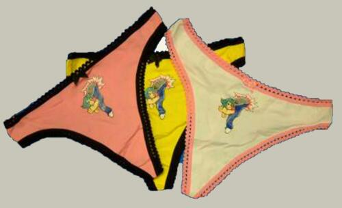 NEW Super Value Triple Pack Ladies Kung Fu Print Thongs in many colours S,M,XL