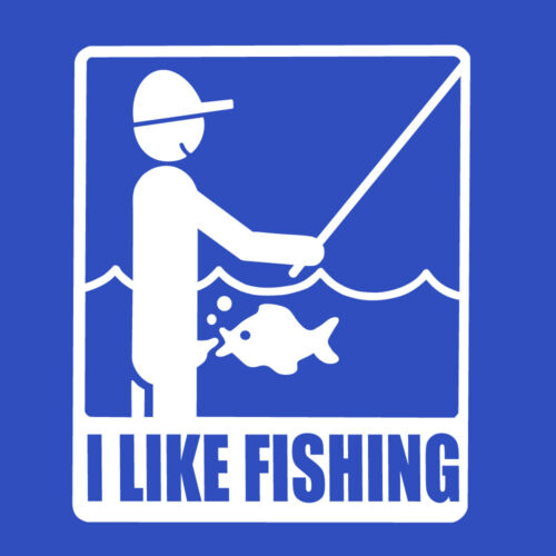 I Like Fishing Funny Sports Comic Offensive Rude Mens T-Shirts S-XXL 