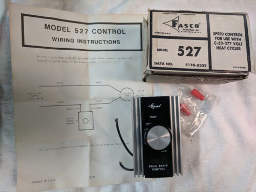Details about  / Motor Speed Control for Fasco Heat Cycler C52//277 Model 527 277 Volt 10A