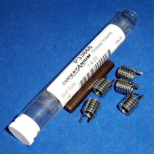 SUPERTANIUM SIZE 1//4-20 THREAD INSERT KIT P33666 *NEW* *PZF*