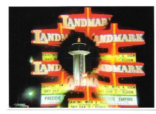 Landmark Neon closed Las Vegas Hotel postcard Casino featured in Mars Attacks R