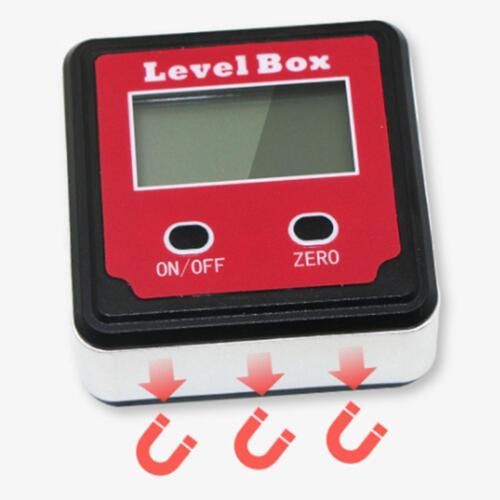 Digital Inclinometer Spirit Level Box Protractor Angle Finder Gauge Meter Bevel
