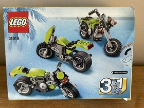 LEGO CREATOR 31018 3 IN 1 MOTORCYCLE HIGHWAY CRUISER COMPLETE SET BUILDING TOY