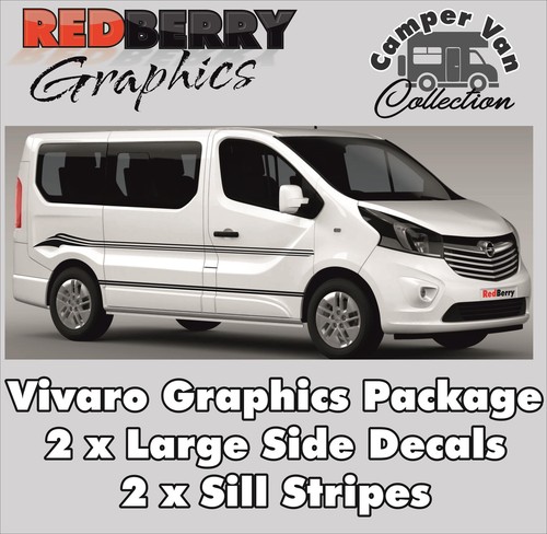 VAUXHALL VIVARO SPORT CAMPER MOTORHOME STRIPES VAN SURF VINYL DECALS GRAPHICS 13