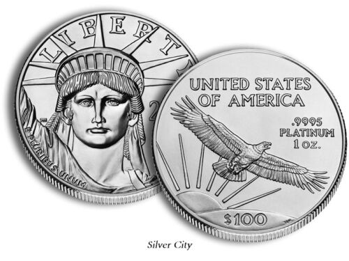 AMERICAN EAGLE U.S COIN CHOICE GEM BRILLIANT UNCIRCULATED $100 PLATINUM 1OZ