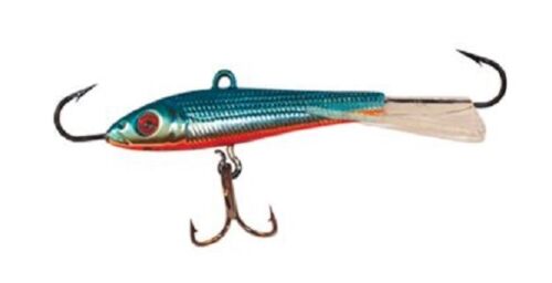 Northland Tackle Puppet Minnow Darter PMD4-24 Hot Blue Chub 9/16 oz 3" Ice Lure 