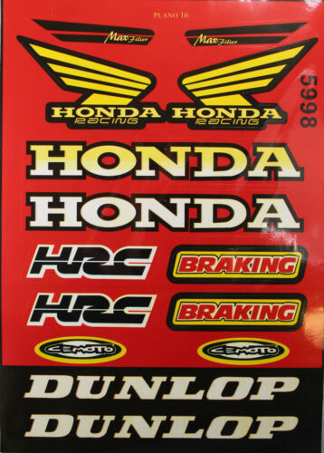 HONDA Decal Sticker ATV Dirt Bike Motorcycle Helmet Off-road XR CRF 50 70 U DE58 