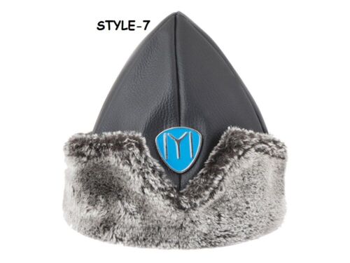 Turkish Ottoman Bork Hat Ertugrul Dirilis Fur Leather Cap 