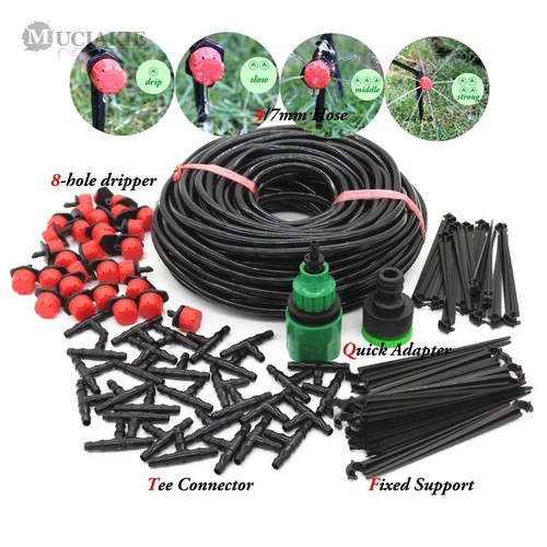 Watering Hose System Automatic Micro Drip Garden Kits With Adjustable Drippers