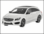 Mercedes Benz x 117 cla Shooting Brake zirrusweiß 1:18 nuevo embalaje original norev